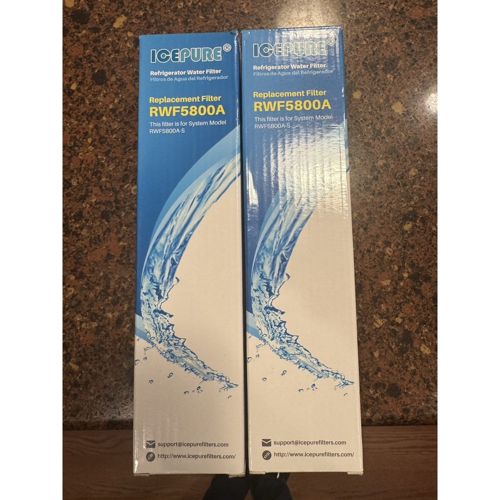 NEW‎ IcePure RWF5800A Refrigerator Water Filters (2) Replacement EPTWFU01 EWF02
